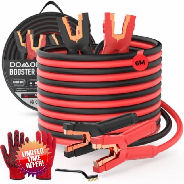 Jump Leads Car Van Battery Jumper Cables