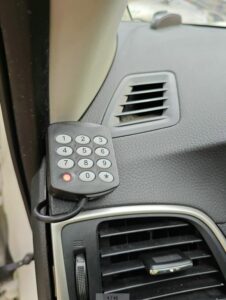vehicle rental password lock