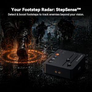 External USB Sound Card with Footstep Enhancement & 7.1 Surround