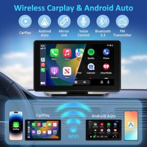 Wireless CarPlay Android Auto Screen for Cars