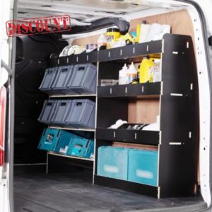 Van Racking & Shelving for VW Volkswagen Transporter T7 SWB (L1) 2025+ Heavy Duty HEXABOARD Van Storage System - Tool Storage Shelves & Work Van Organisation - Driver Side