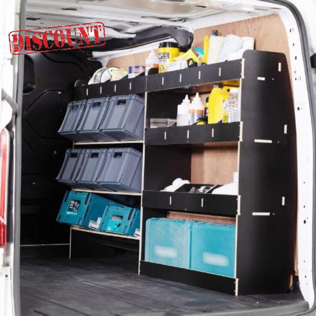 Van Racking & Shelving for VW Volkswagen Transporter T7 SWB (L1) 2025+ Heavy Duty HEXABOARD Van Storage System - Tool Storage Shelves & Work Van Organisation - Driver Side