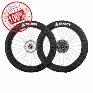 Granite Crust Bike Tyre Covers - Fits 24–29 Inch Bicycle Wheels - Mud & Dirt Protection for Car and Home - Washable