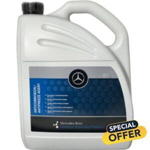 Mercedes-Benz Genuine Radiator Coolant Antifreeze Pink 5L OEM MB 325.6 Engine Coolant Anti-Corrosion & Thermal Protection 5 Litre Bottle for Mercedes Cars & Vans A000989180811