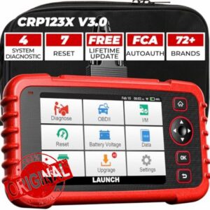 LAUNCH CRP123X V3.0 Elite ABS SRS Engine Transmission Car Diagnostic Tool | Support 7 Service Functions