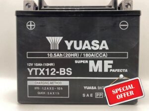 Yuasa Battery YTX12-BS Replacement Battery for Kymco Grand Dink G-Dink 125 2012-2015