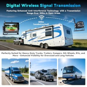 7" IPS Monitor with 1080P Reverse Camera Kit