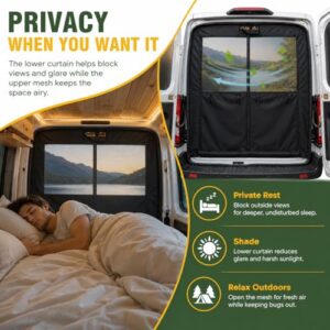 420D PU Fabric Tailgate Screen for Camping