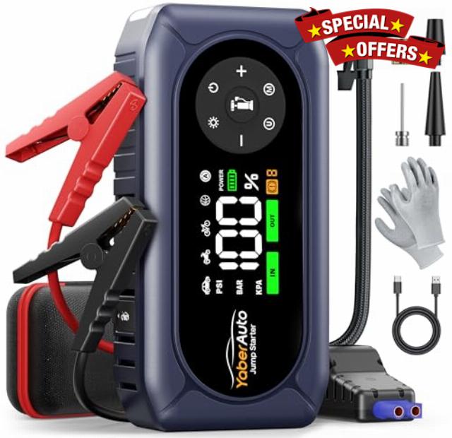 Jump Starter Power Pack with Air Compressor 150PSI
