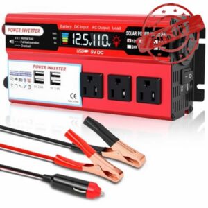 ALSO GO 1000W Power Inverter 12V/24V DC to 110V AC Car Inverter with LCD Display