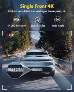 5GHz WiFi Dashcam with 64GB SD Card