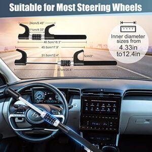 Retractable Keyless Heavy Duty Car Lock Steering Wheel