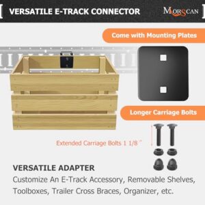 Bolt-on Steel Cargo Securement E Track Compatible Accessory