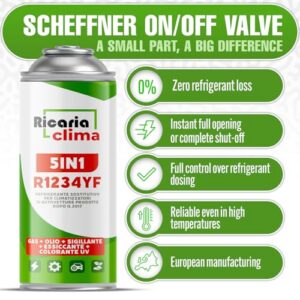 Containing Oil + Hose and Adapter YF - Quick-Apply - Protects the Compressor - 235g per ca
