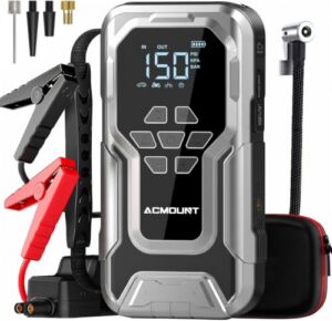 12V All Gas/12L Diesel 21800mAh 150PSI Portable Car Jump Starter Power Bank with Tyre Inflator
