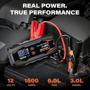 12V jump starter power pack (up to 6.0L Gas Or 3.0L Diesel)
