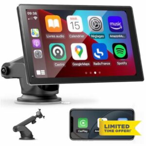 Portable Car Stereo with Wireless Apple CarPlay & Android Auto