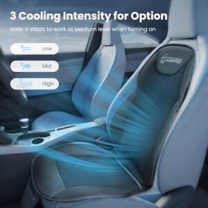 Ventilated Car Seat Cover with Adjustable Temperature Intensity