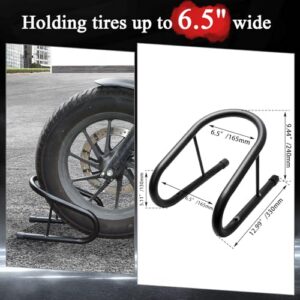 6 1/2 in. wide Motorcycle Trailer Locking Wheel Chock Tire Holder