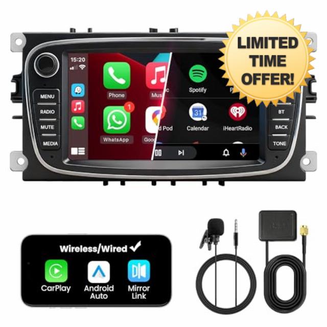 2 DIN Car Stereo for Ford Mondeo Focus S-Max Galaxy