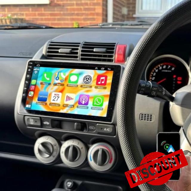 4GB+64GB Double Din Car Stereo Radio for Honda Jazz GD 2002-2008 Android 13 Head Unit Sat Nav w/Wireless Carplay/Android Auto