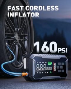 Car Starter Power Bank with Jump leads/Safety Hammer/Lights
