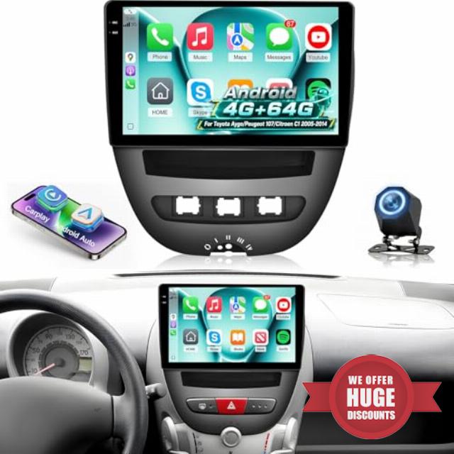 Car Radio for Toyota Aygo/Peugeot 107/Citroen C1 2005-2014