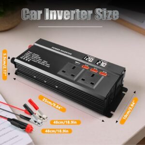Ultra Quiet Cooling for RV Truck Camping Travel (Black)