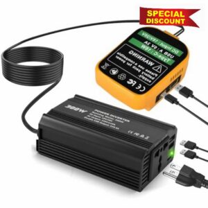 5-Ports 300W Power Inverter for Dewalt 18V Battery