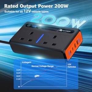 DC 12V to 240V AC Car Inverter with Cigarette Lighter Port
