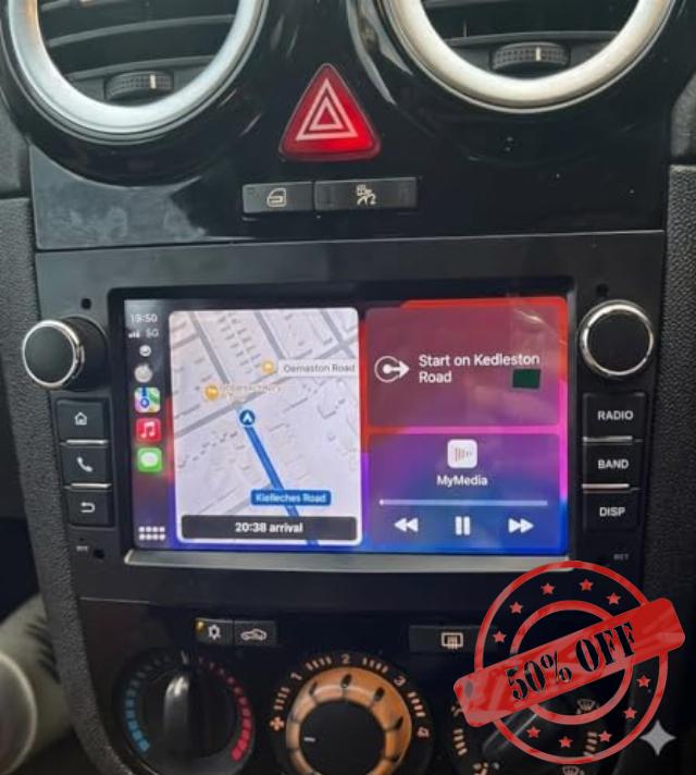 Vauxhall Corsa Car Stereo 64GB+4GB Wireless Carplay Multimedia Head Uni