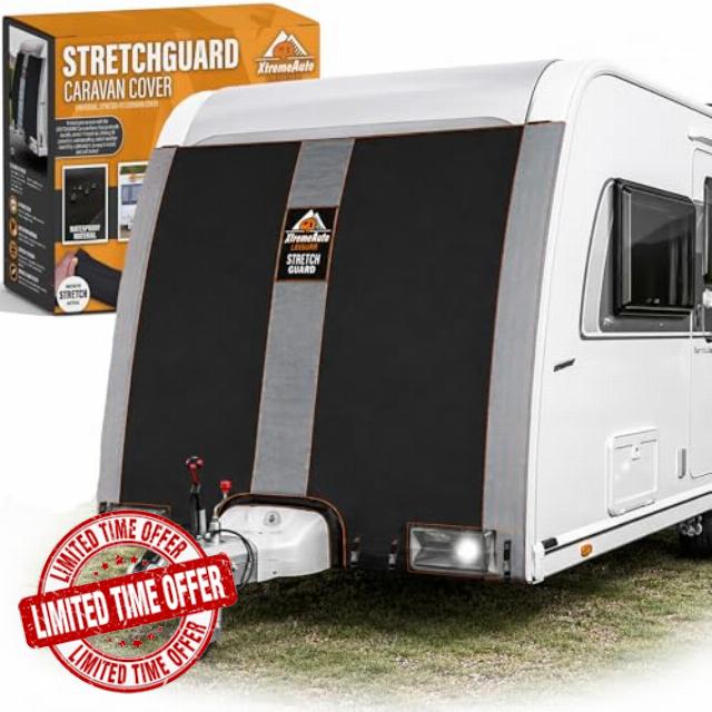 Xtremeauto STRETCHGUARD V2 Caravan Front Towing Cover – Universal Stretch Fit
