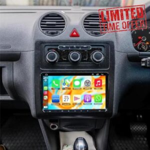 Car Stereo for for Volkswagen Caddy 2003-2020 Radio with Apple Carplay Android Auto Double Din Head Unit Sat Nav