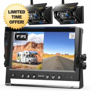 2 Magnetic Solar Wireless Reversing Camera Kit