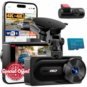 IIWEY 4K+4K Dash Cam Front and Rear