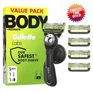 GilletteLabs Body + Intimate Razor with Magnetic Shower Hanger