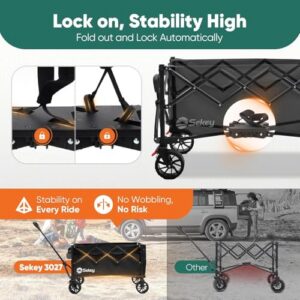 Patented 4-Way Folding & One-Click Adjustable Handle