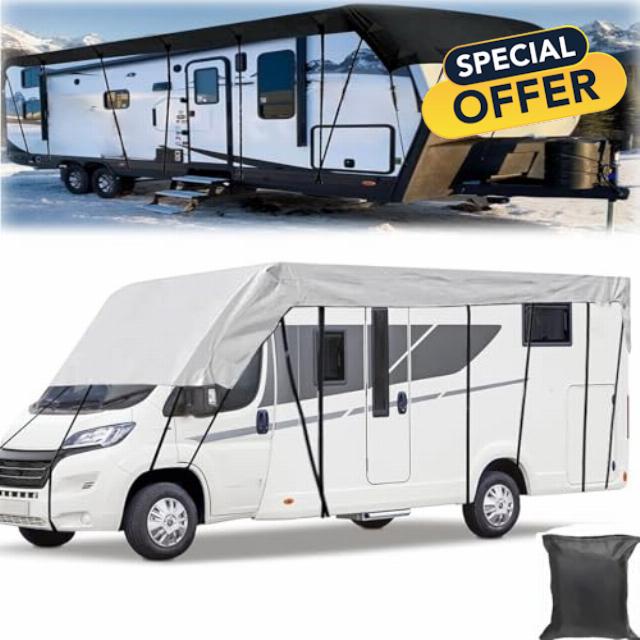 Heavy Duty RV Roof Cover Waterproof UV Resistant