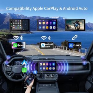 Double DIN Car Audio with Bluetooth