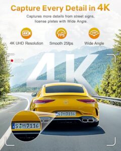 Dash Cam Front with UHD 2160P