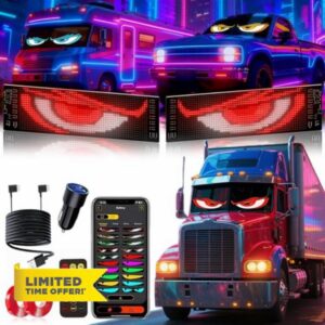 2PCS 23.4"x4.7" LED Devil Eyes Light for Trucks and Cars