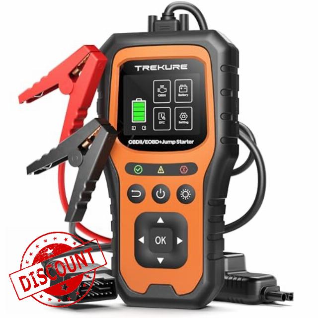 TREKURE 5000A Jump Starter Power Pack with OBD2 Scanner