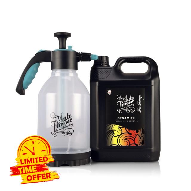 Auto Finesse Road Grime Blaster Kit | Heavy-Duty Traffic Film Remover 5-Litre & 2-Litre Pressure Sprayer for Vehicle Exterior Cleaning