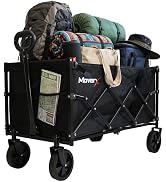 MoverX 70L Festival Trolley on Wheels, Folding Wagon, Portable Camping Cart, Collapsible Foldable...