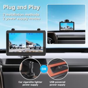 12000mAh Rechargeable Reverse Cameras with IP69K Waterproof