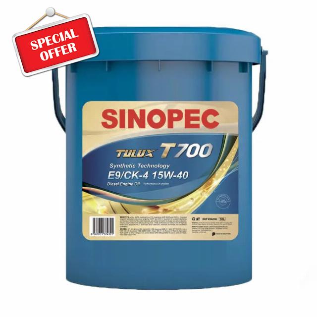 T700 CK4 E9 15W40 Synthetic Diesel Engine Oil 18 litres