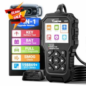 VDIAGTOOL VD31 OBD2 Scanner with Car Key Battery Tester
