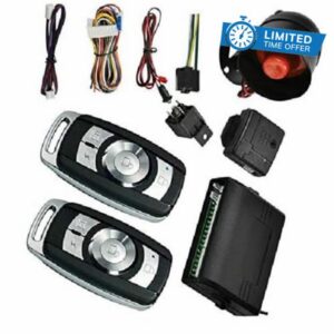 Riloer Universal Car Remote Alarm Door Locking System Kit Compatible with Vehicles with Central Locking Systems 102T206