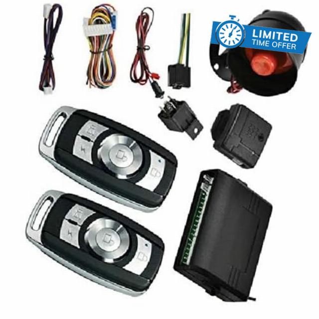 Riloer Universal Car Remote Alarm Door Locking System Kit Compatible with Vehicles with Central Locking Systems 102T206