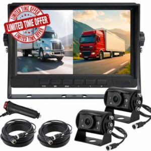AHD 1080P Vehicle Truck Reversing Camera with 7 Inch 2-Split Screen Monitor